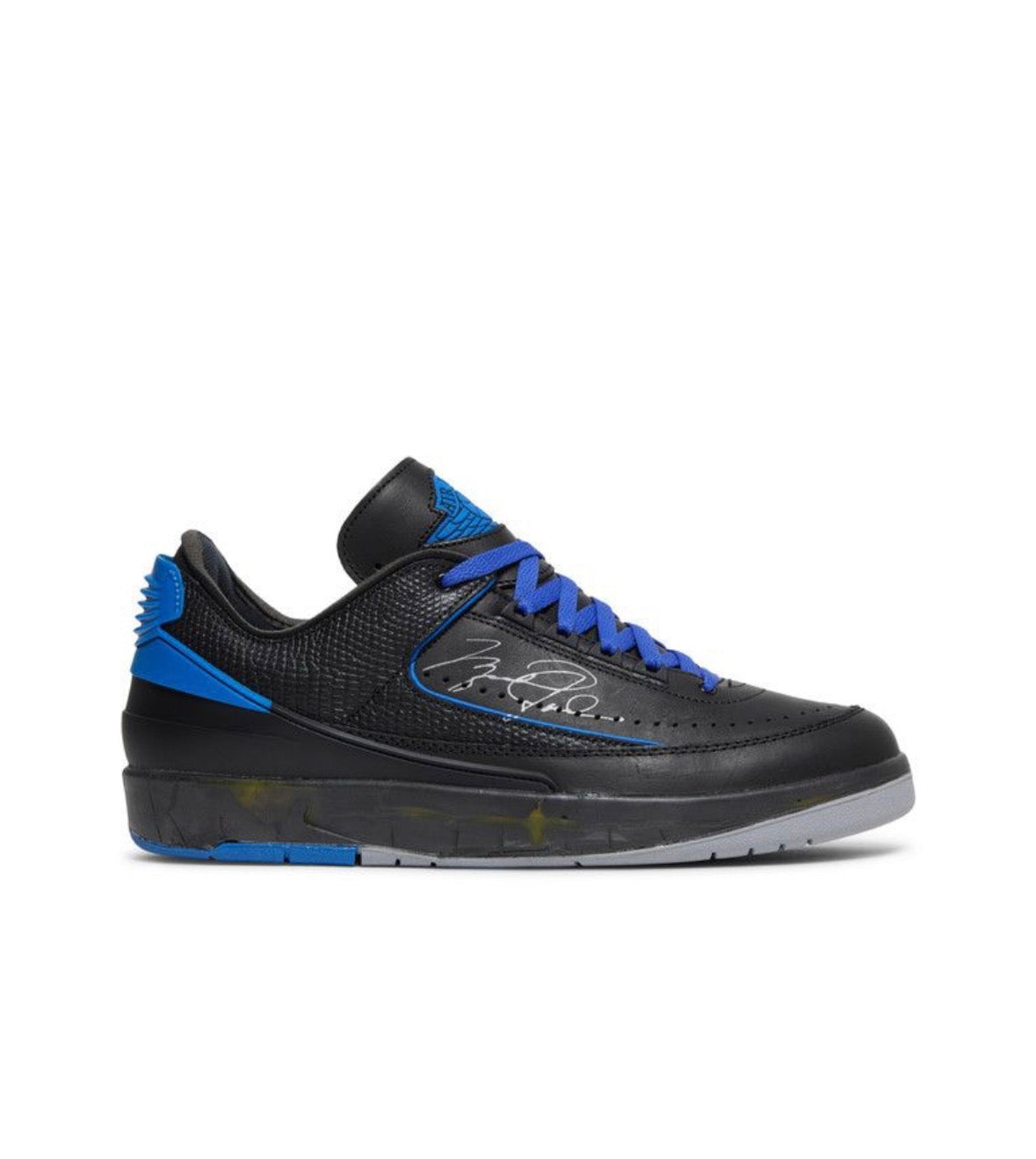 Off-White x Air Jordan Retro 2 Low Black Varsity Royal
