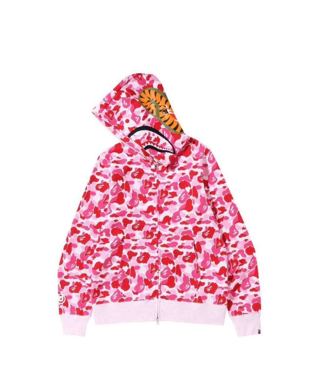 Bape ABC Camo Shark Full Zip Hoodie Pink
