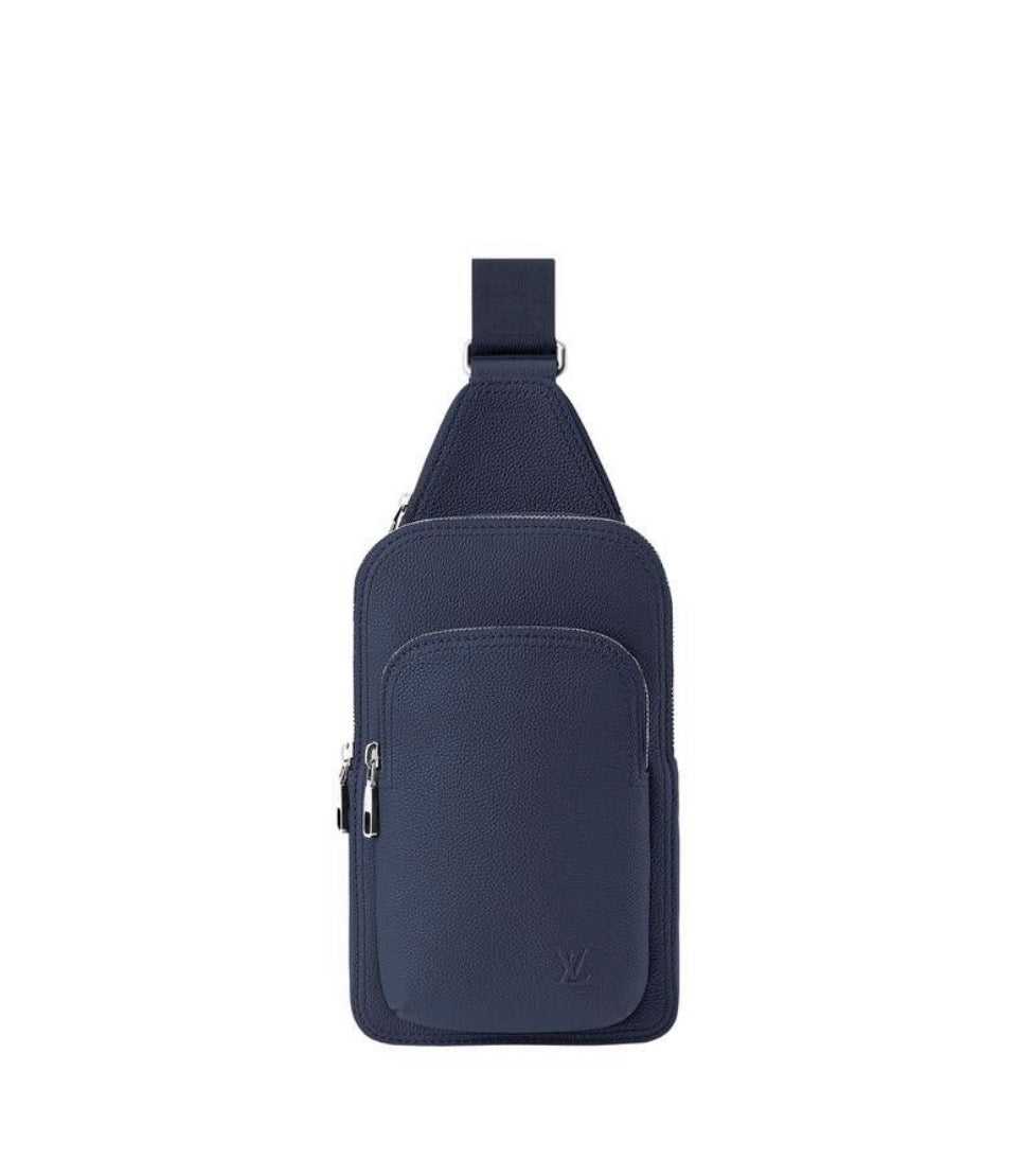 Louis Vuitton Avenue Slingbag PM Navy Blue Waxy Calfskin Leather