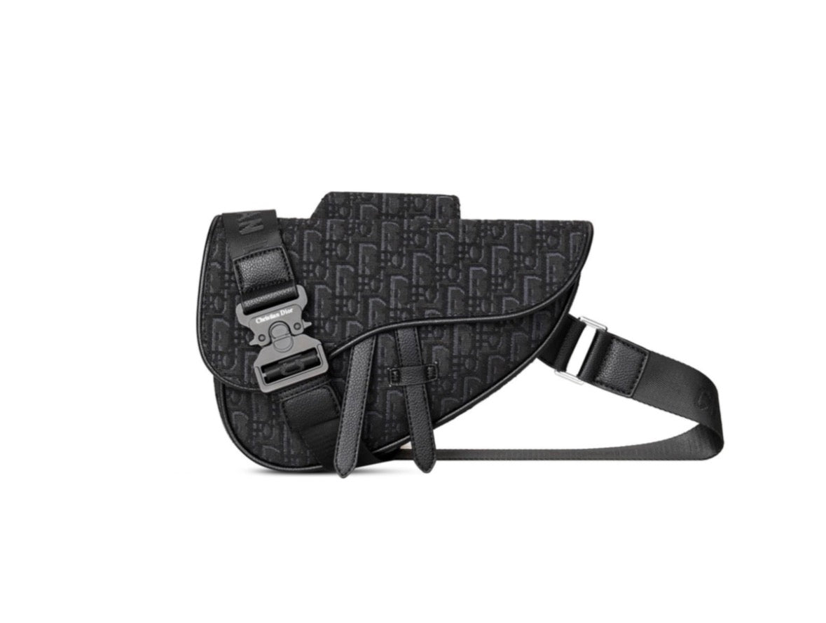 Dior Saddle Messenger Bag Black