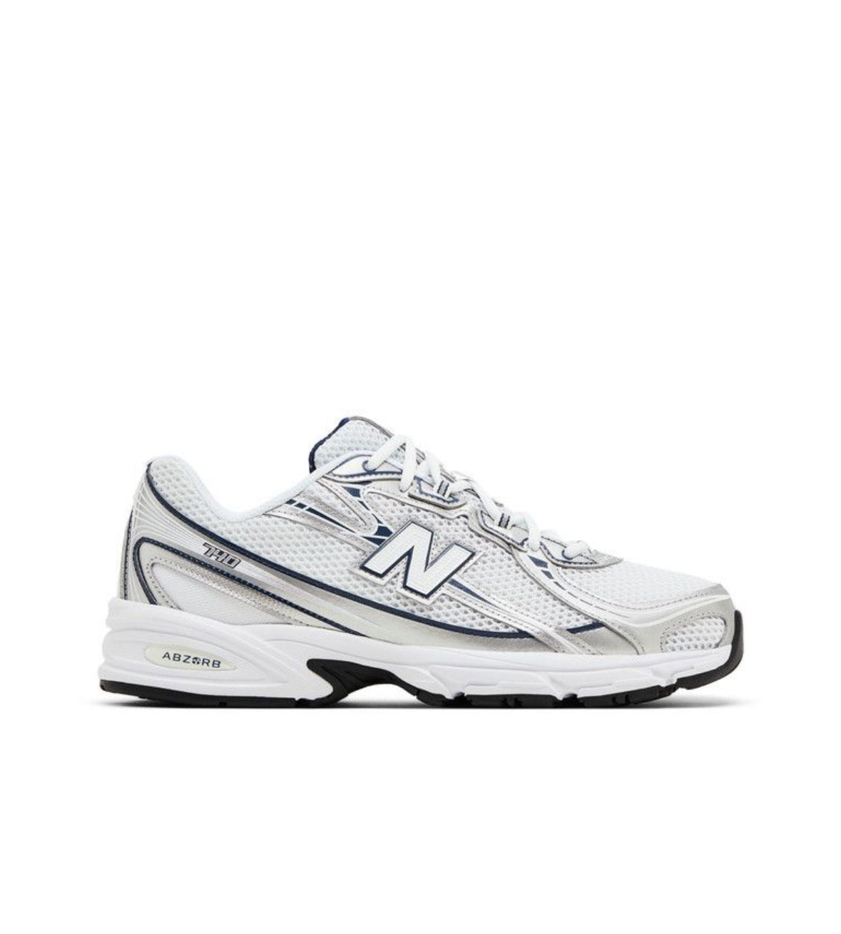 New Balance 740 White Navy Shadow Grey
