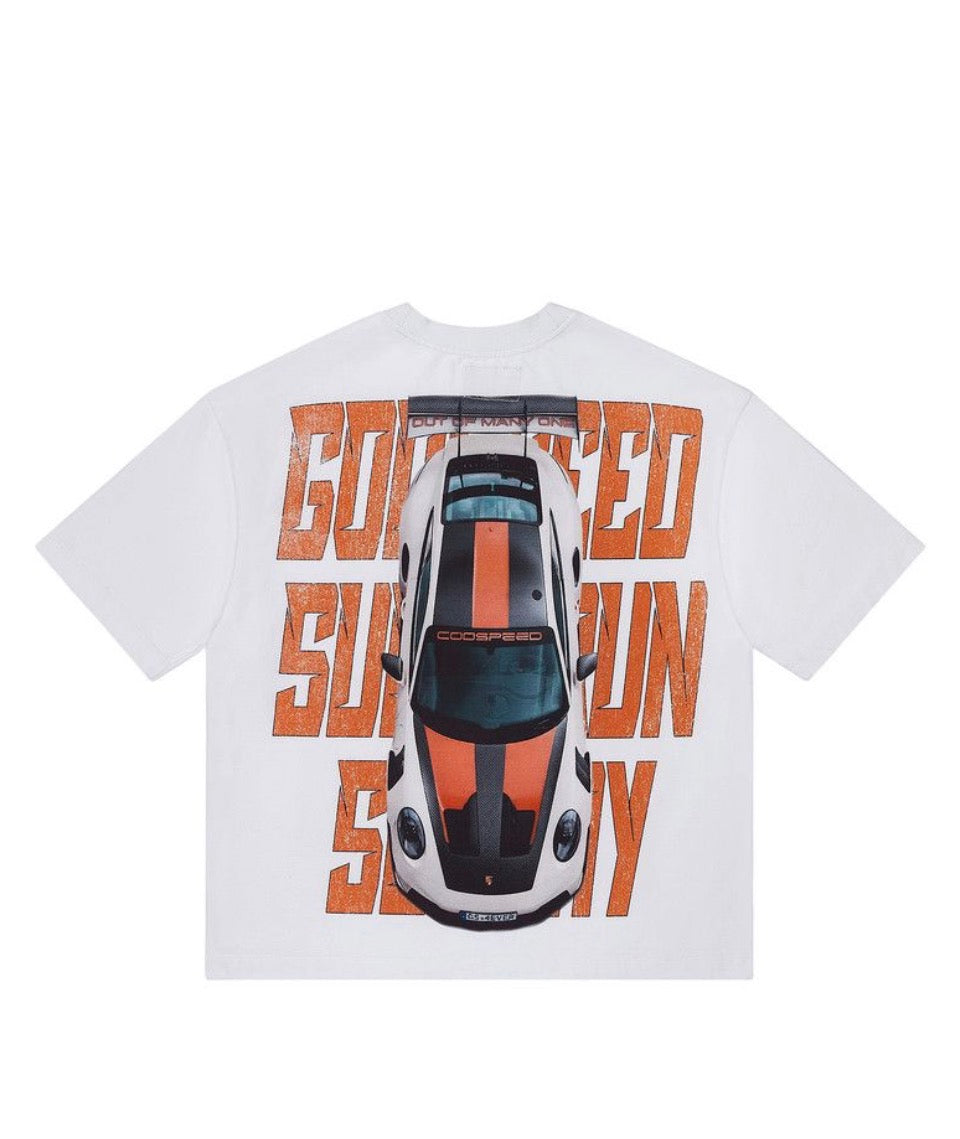 Godspeed Track Mode Miami Superrun Tee White