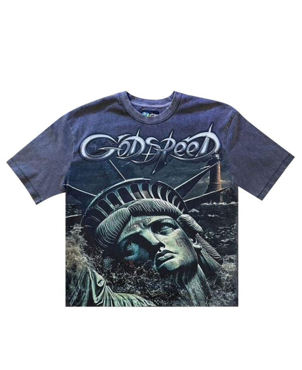 Godspeed Sunken Liberty T-Shirt Grey Wash