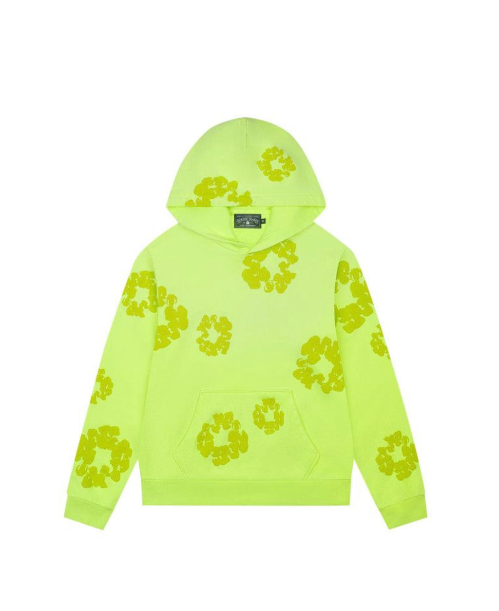 Denim Tears Mono Cotton Wreath Hoodie Neon Green