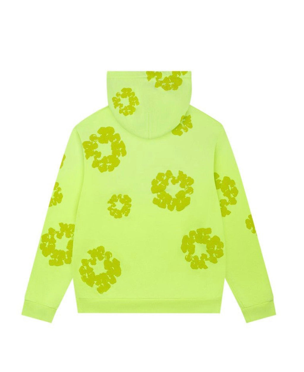Denim Tears Mono Cotton Wreath Hoodie Neon Green