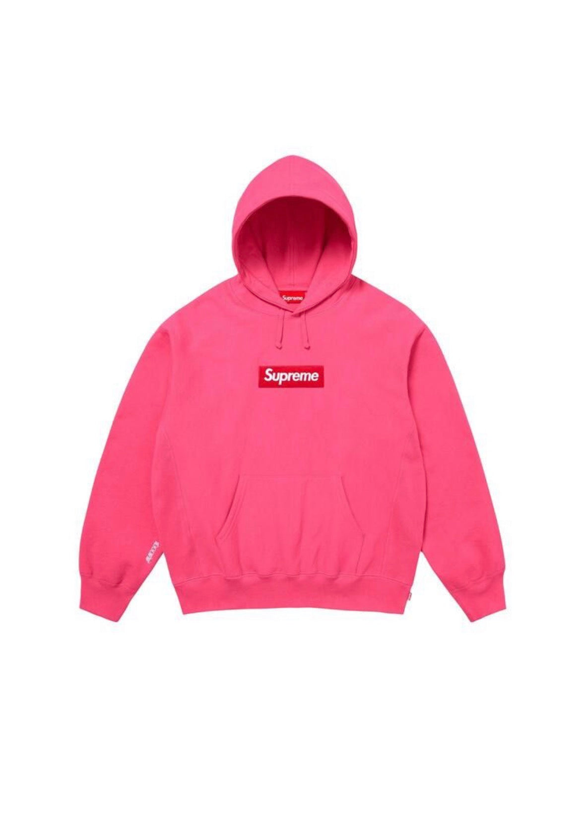 Supreme Box Logo Hooded Sweatshirt Magenta