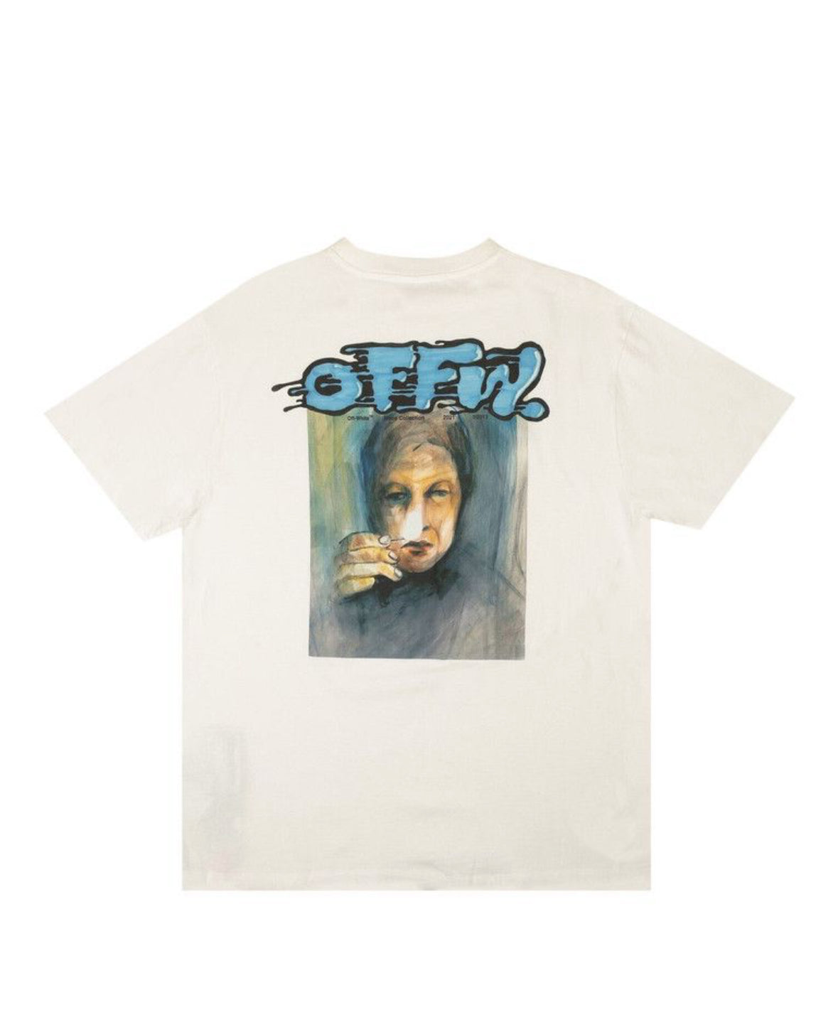 Off-White Liquid Mirko Over Tee White/Blue