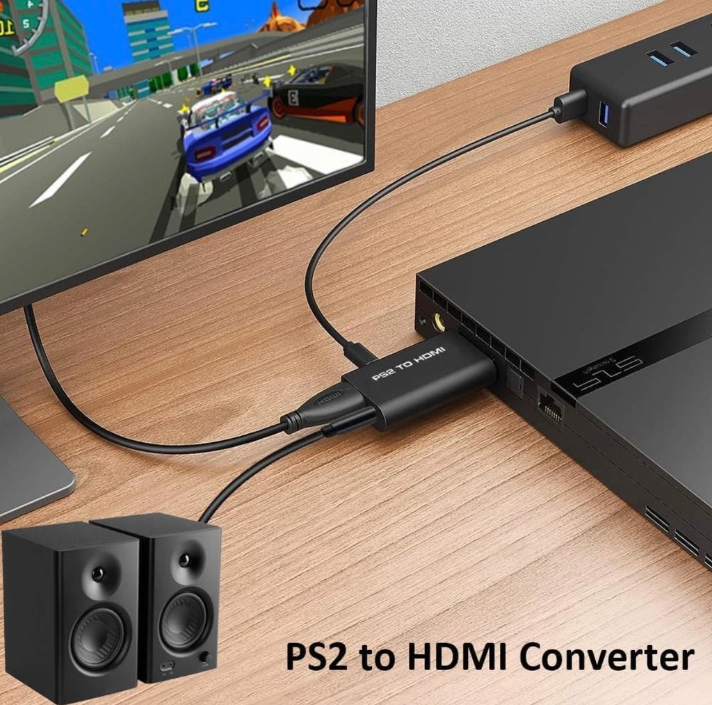Convertidor de video Ps2 a HDMI con salida de Audio 3.5mm