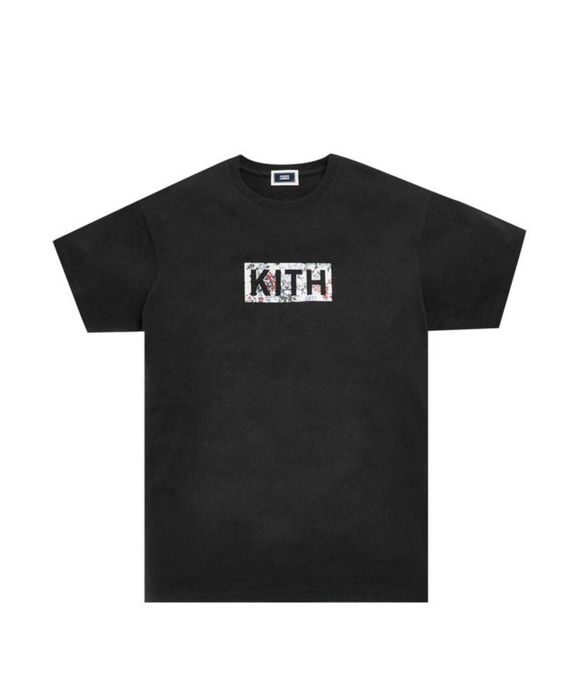 Kith Floral Classic Logo T-Shirt Black