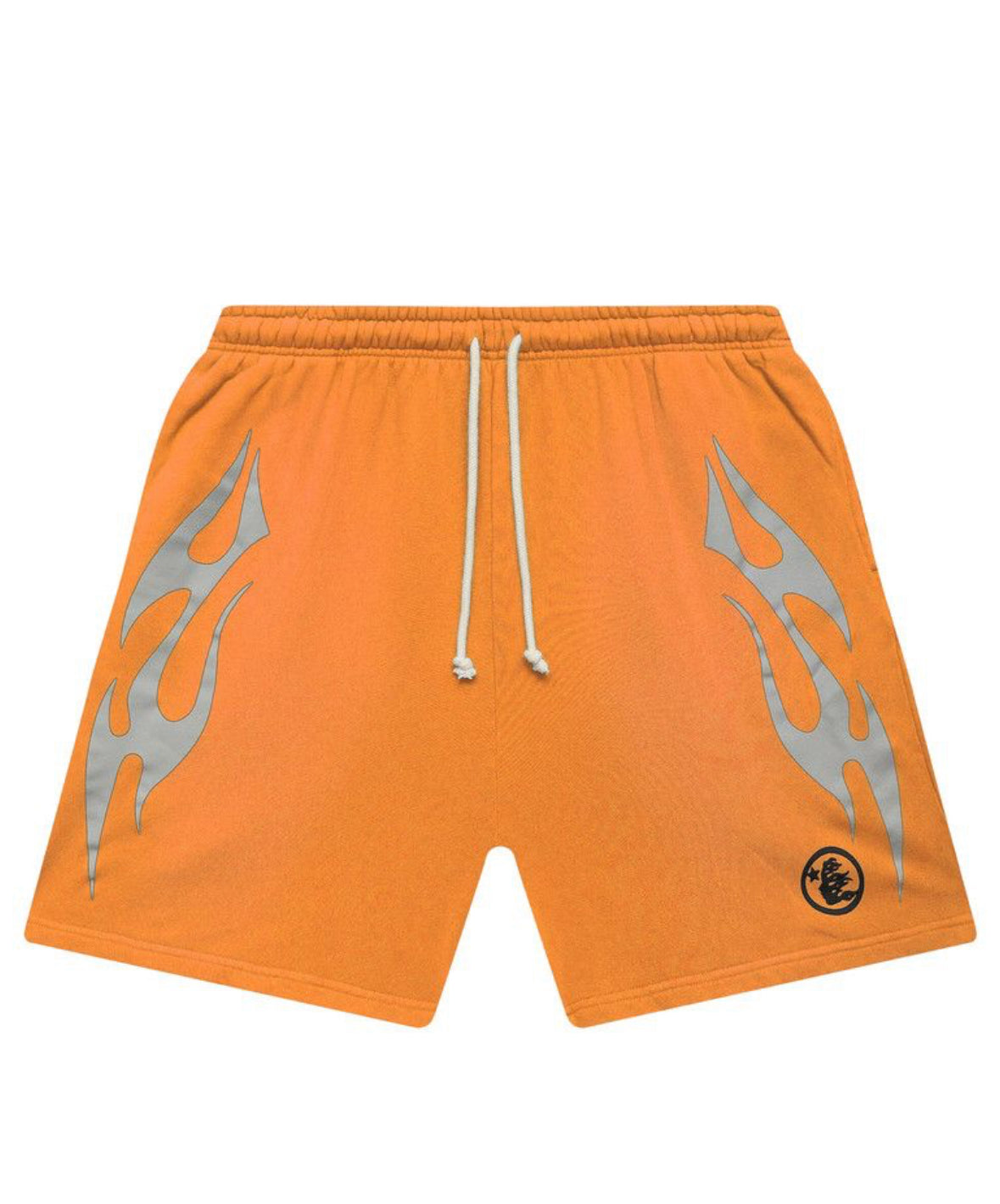 Hellstar Flame Shorts Orange