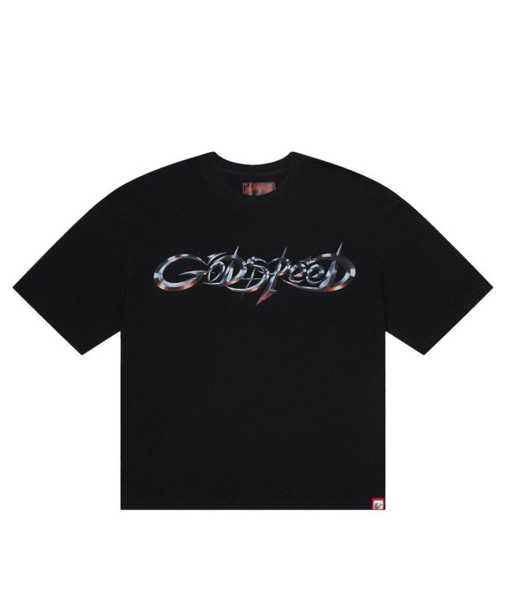 Godspeed New Age Logo T-Shirt Black Wash