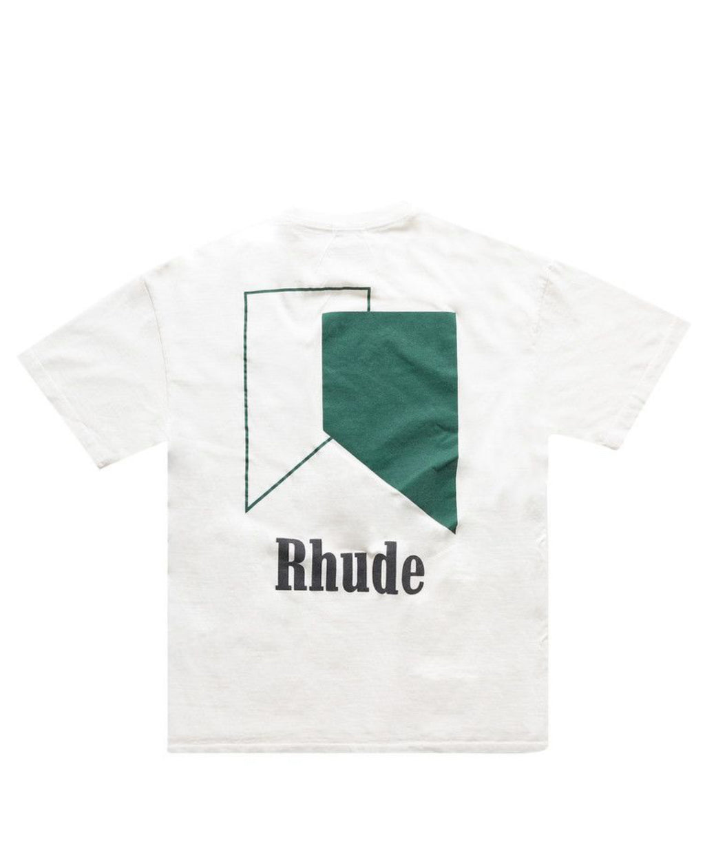 Rhude Track Logo Tee Vintage White