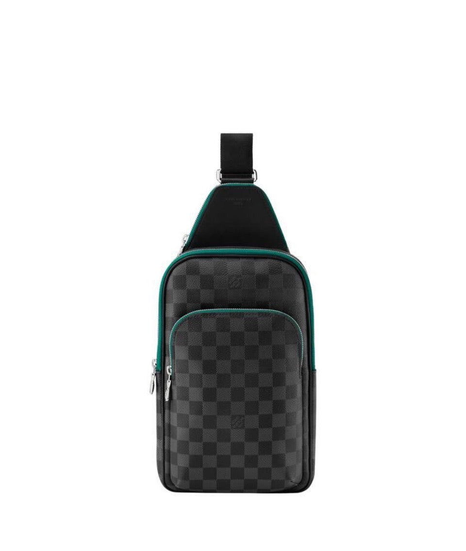 Louis Vuitton Avenue Slingbag PM Borneo Green Black
