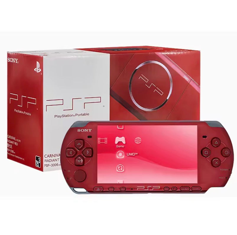 PSP 3000 Radiant Red  Ball 64GB Original Case