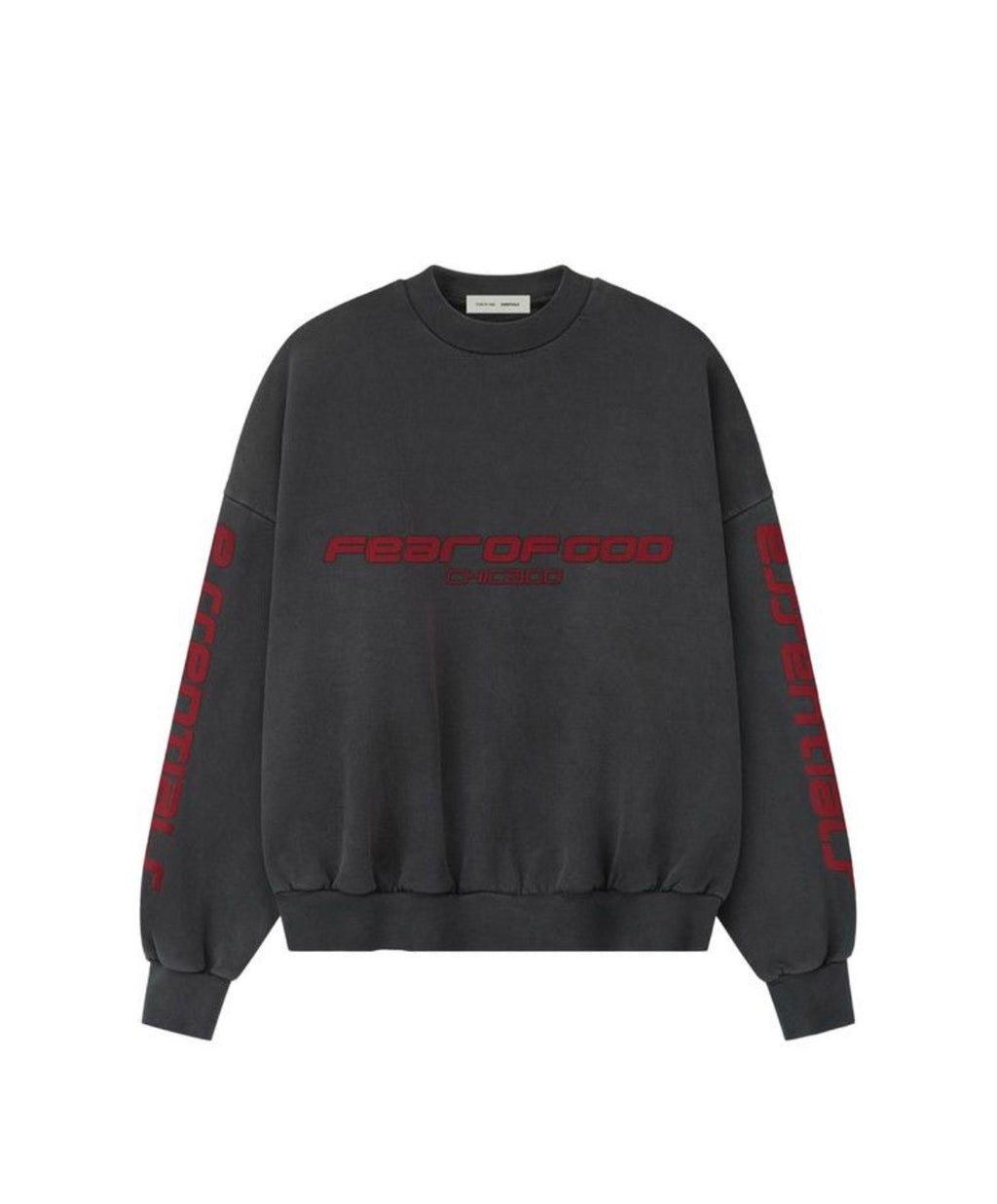 Fear For God Essentials Chicago Heavy Fleece Cropped Sweatshirt Iron Grey