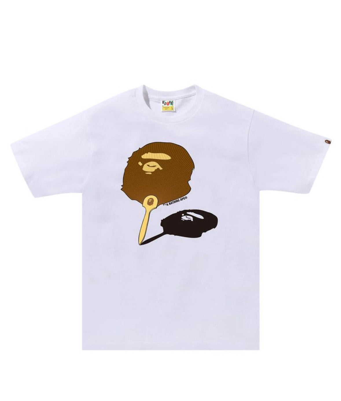 BAPE Japanese Fan Ape Head Tee White