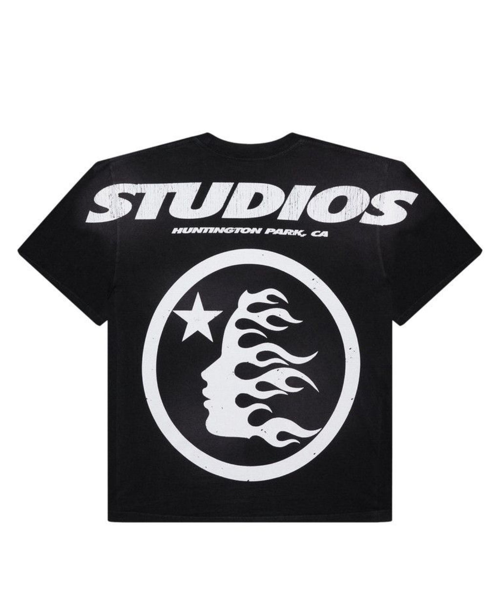 Hellstar Studios Cartoon Glitter Logo T-Shirt Black