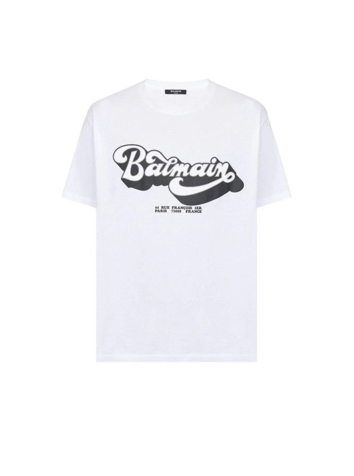 Balmain Bulky Fit 70’s T-Shirt White/Black