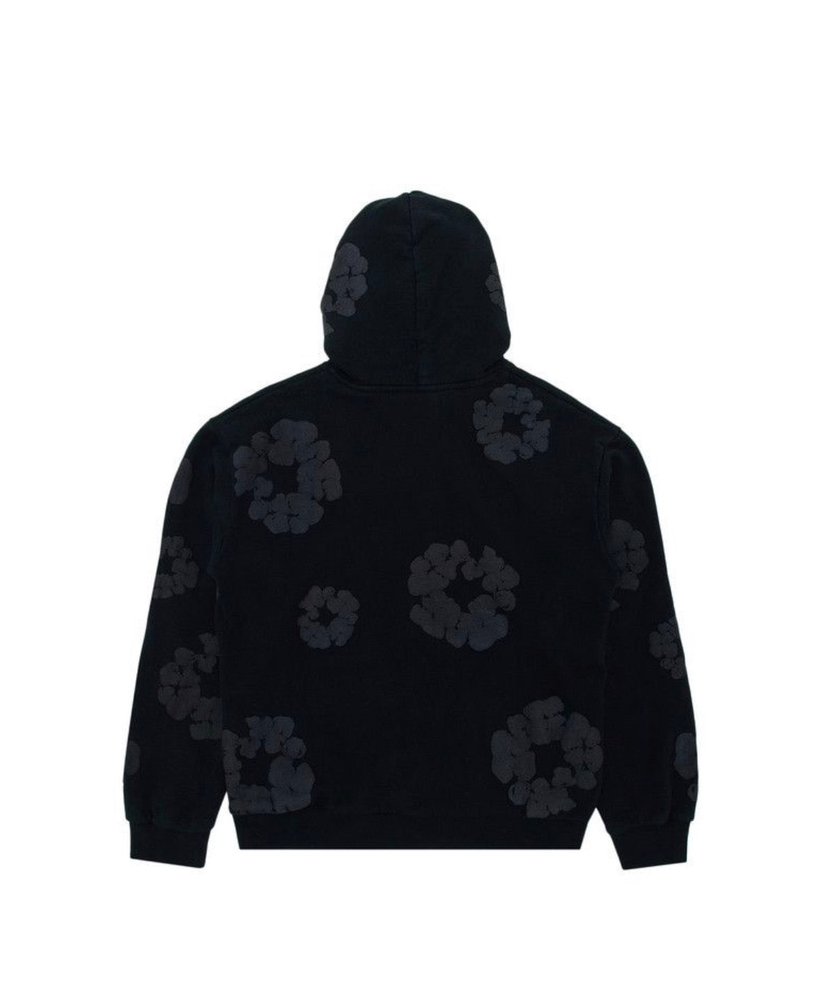 Denim Tears Cotton Wreath Hooded Sweatshirt Black Monochrome
