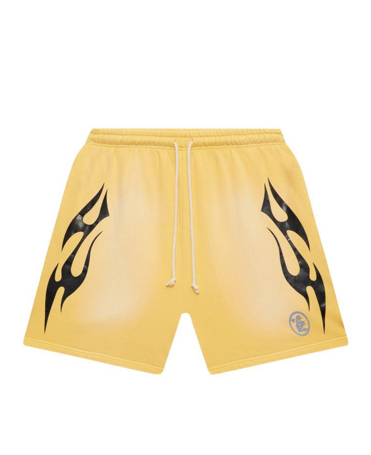 Hellstar Flame Shorts Yellow