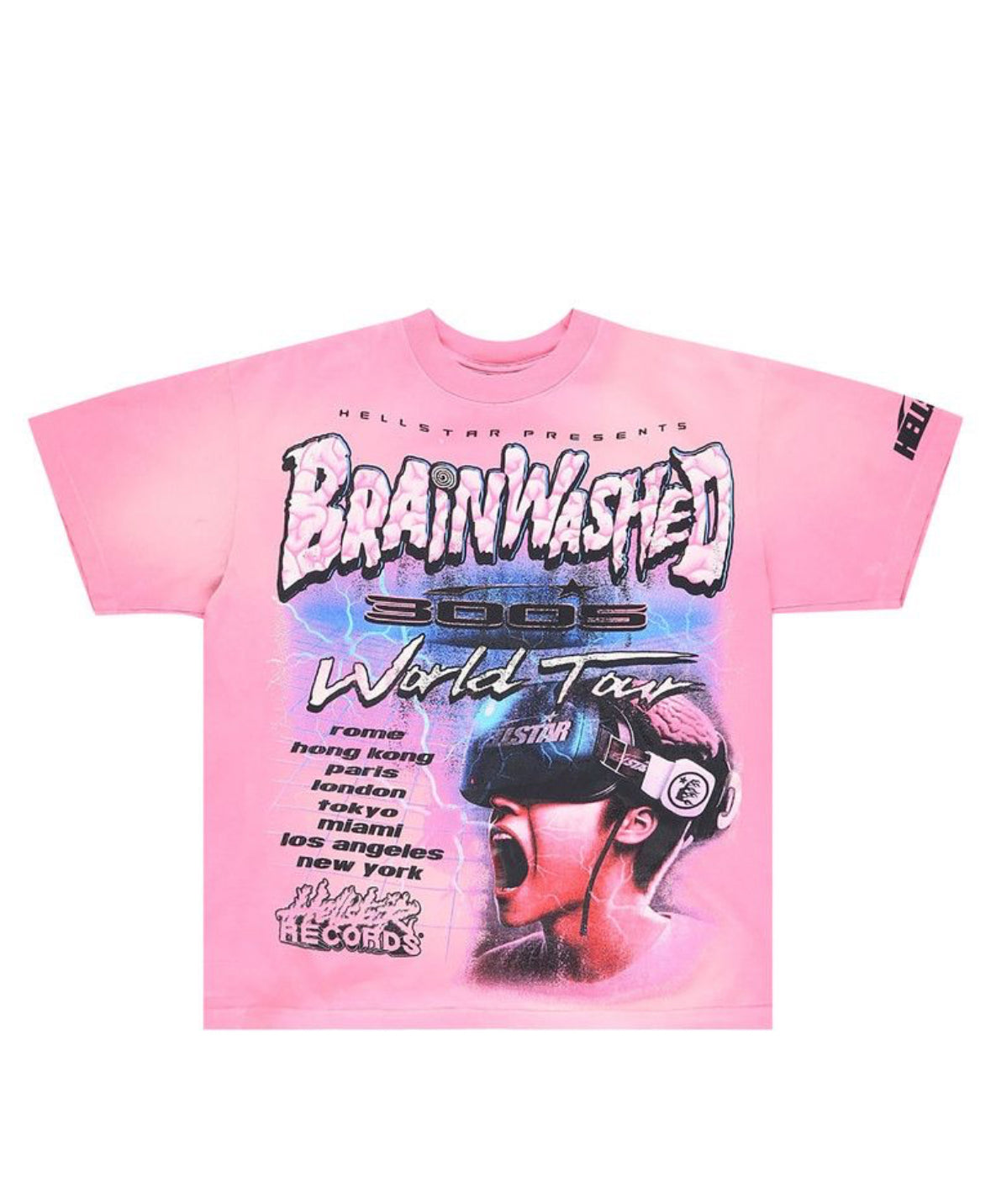 Hellstar Brainwashed T-Shirt Pink