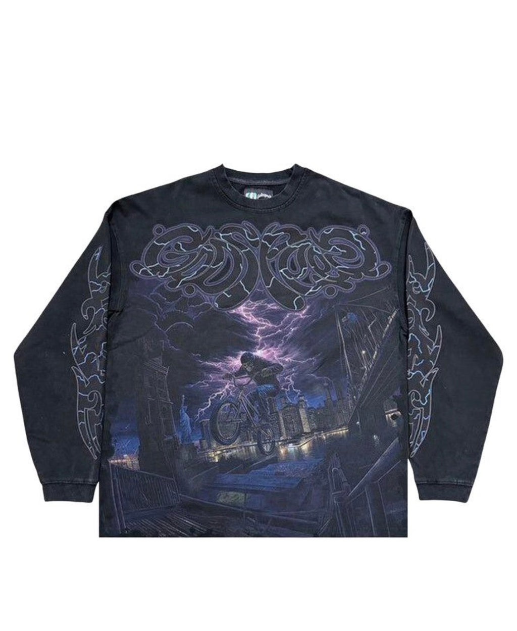Godspeed BMX Long Sleeve T-Shirt Black Wash