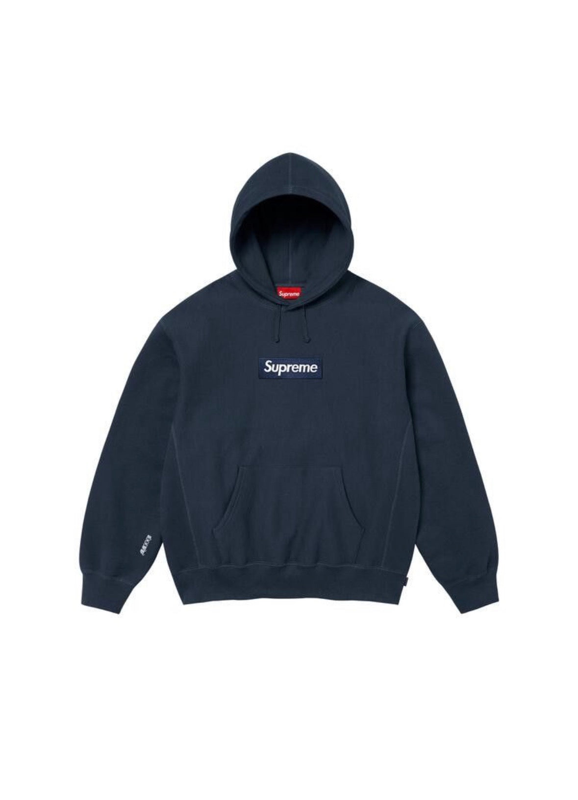 Supreme Box Logo Hooded Sweatshirt Navy