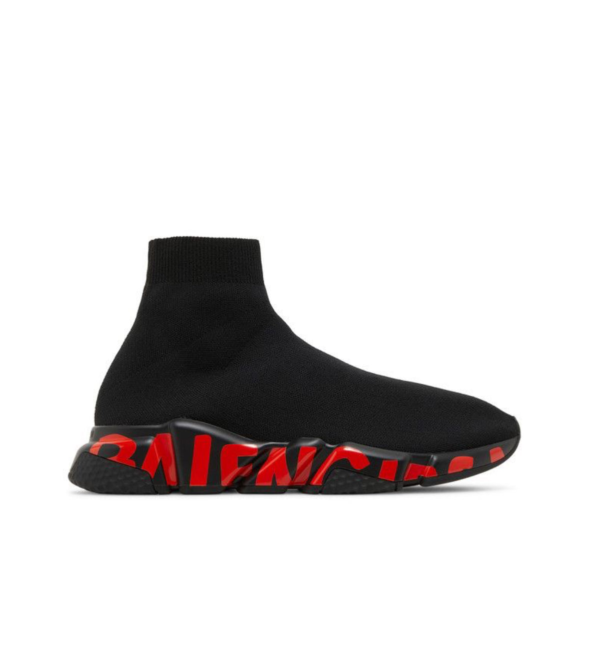 Balenciaga Speed Sneaker Midsole Graffiti Black Red
