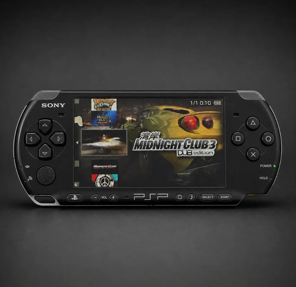 PSP 3000 Black Version 64GB Original Case #1083