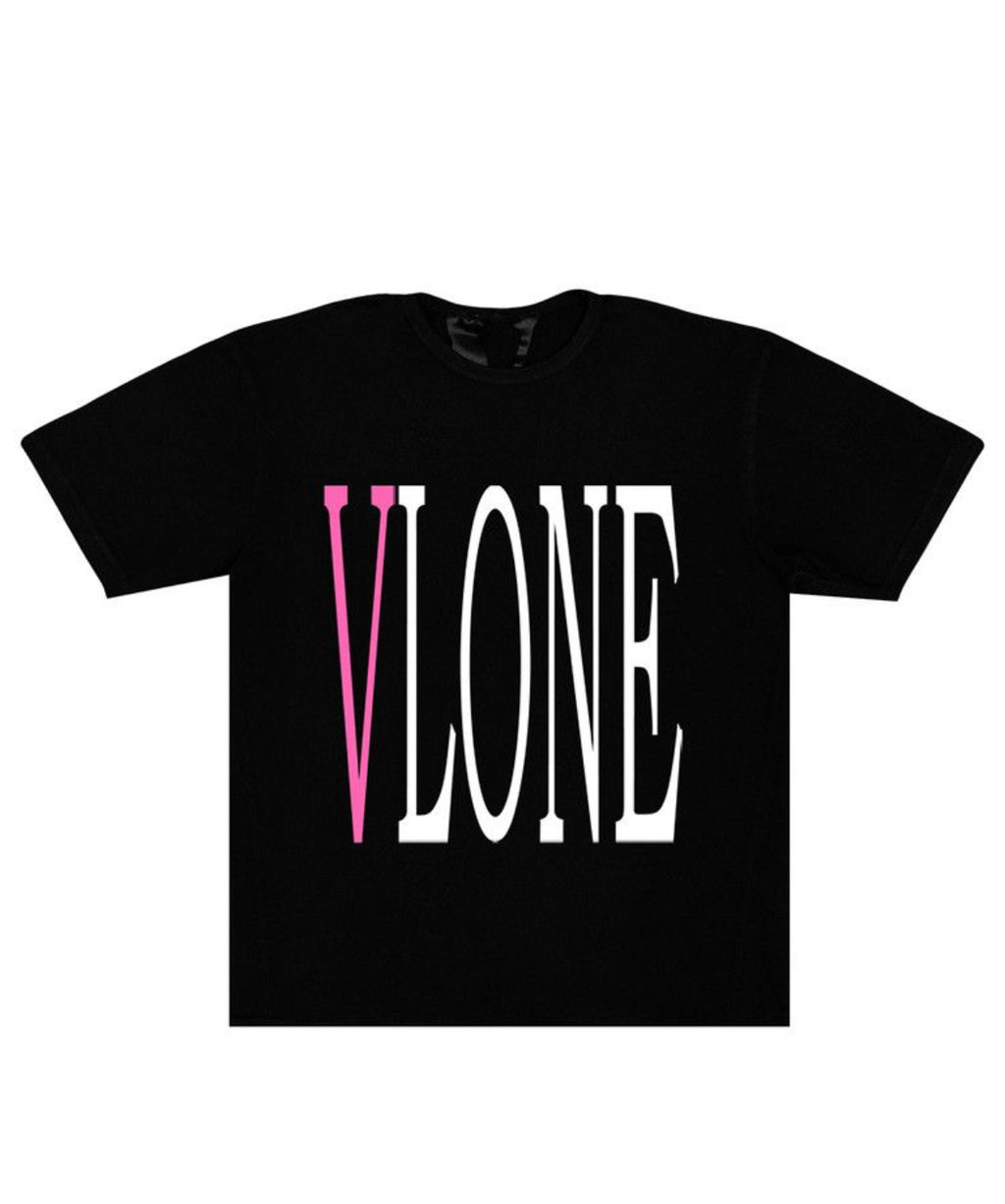 Vlone Staple T-Shirt Black/Pink