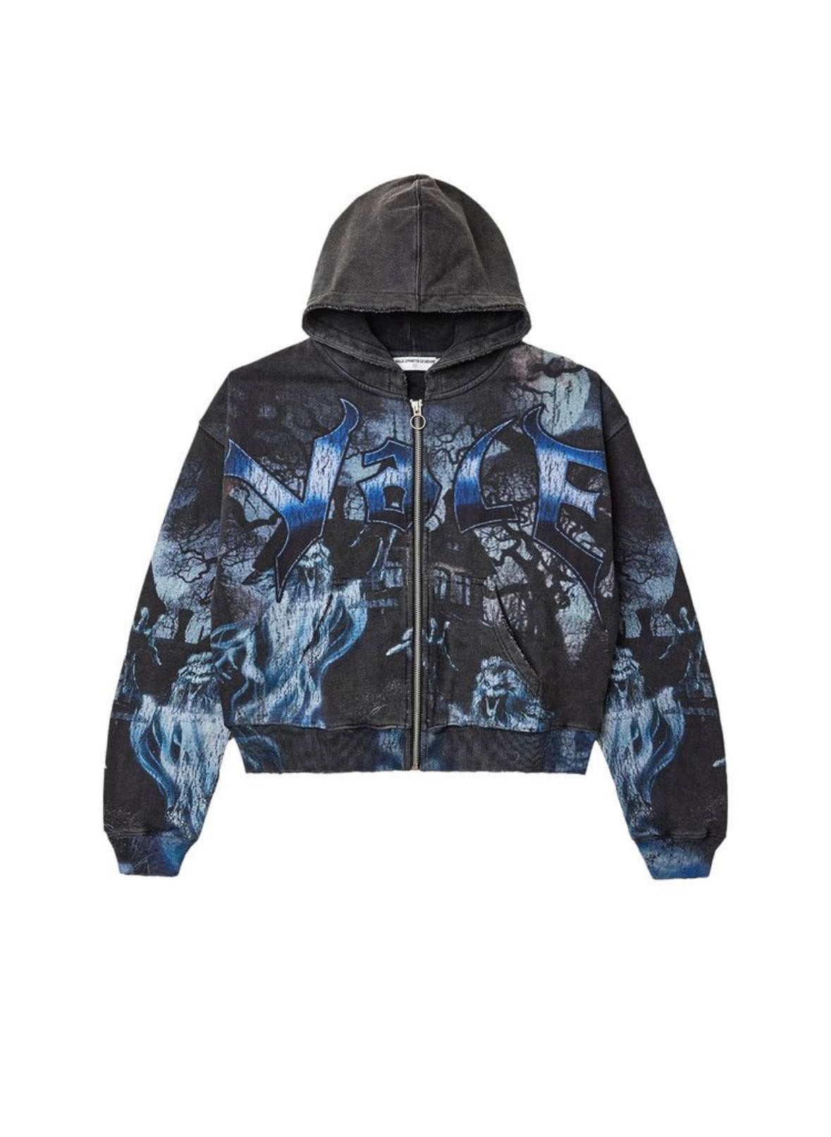 Vale Forever Casper Zip Up Hoodie Black