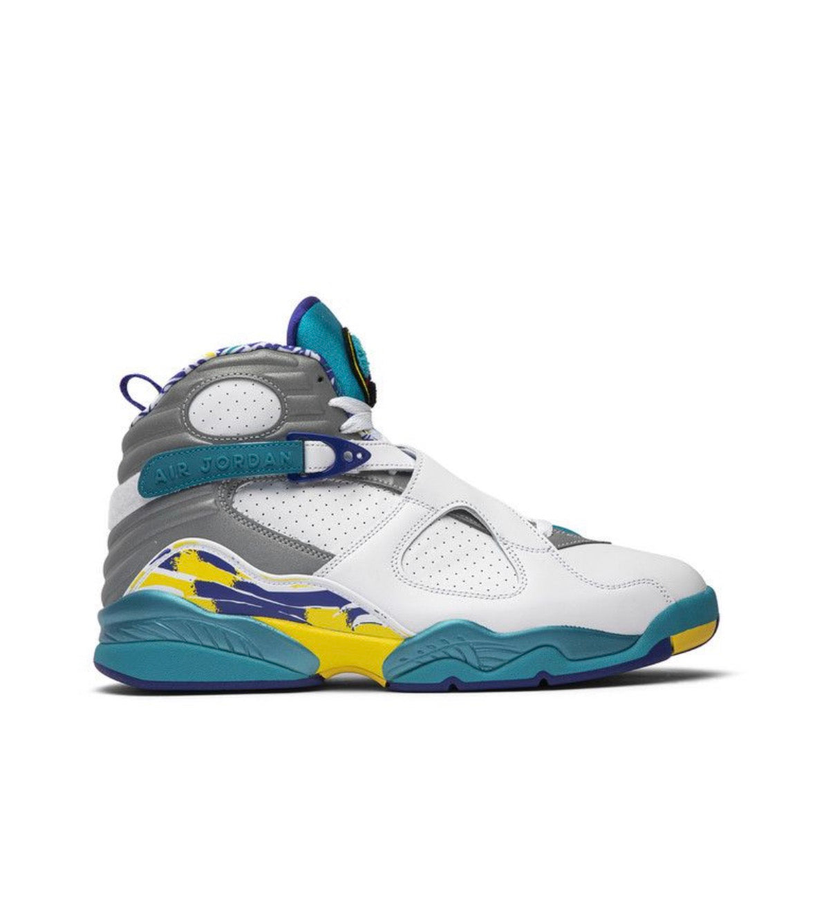 Air Jordan Retro 8 White Aqua