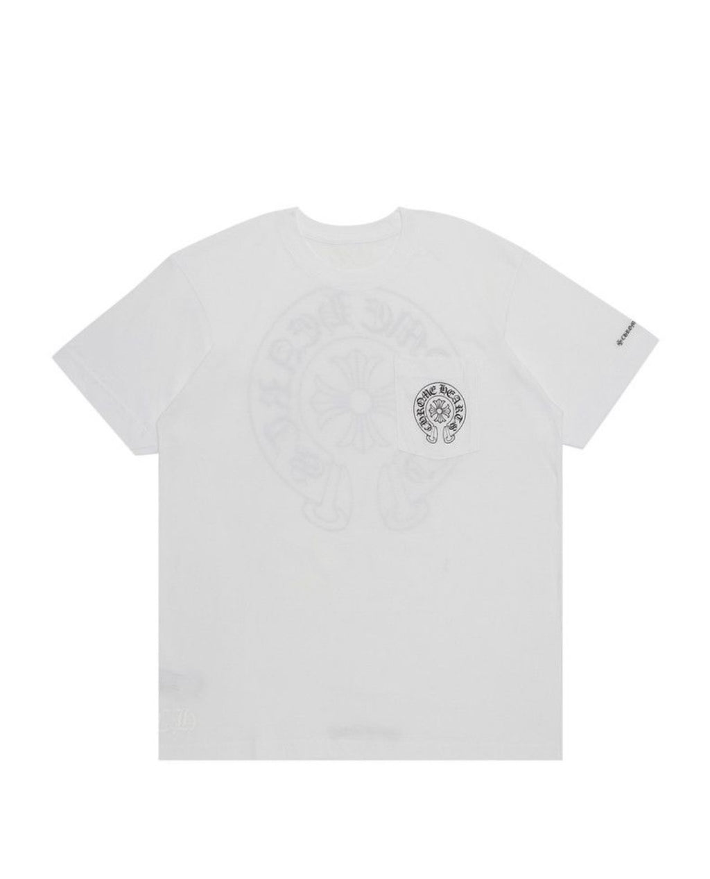 Chrome Hearts Horseshoe Logo Pocket T-Shirt White