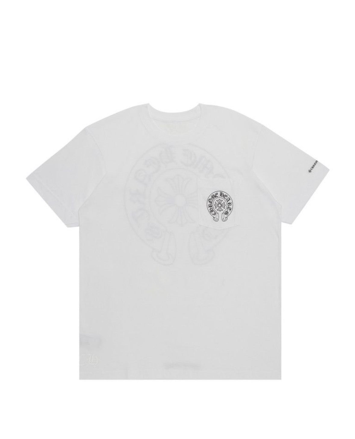 Chrome Hearts Horseshoe Logo Pocket T-Shirt White