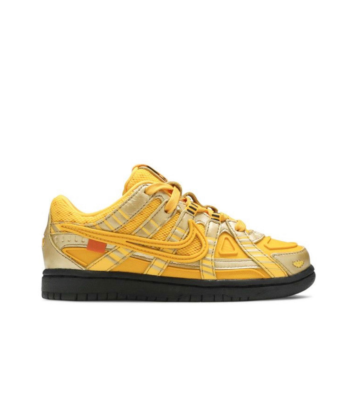 Off-White x Nike Rubber Dunk PS University Gold