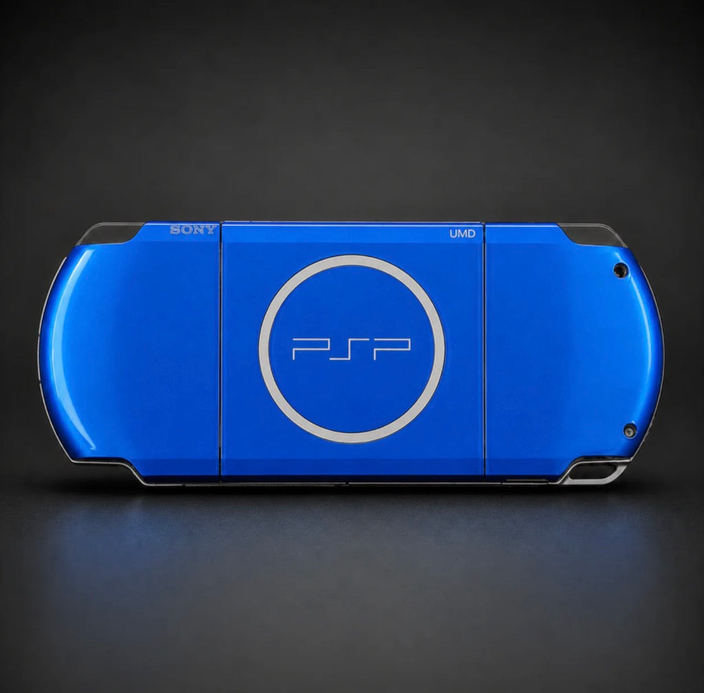PSP 3000 Vibrant Blue 64Gb Original Case #1081
