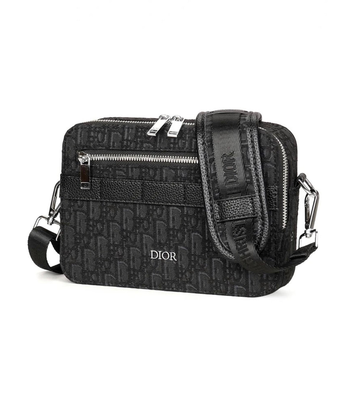 Dior Rider Zipped Messenger Bag Black