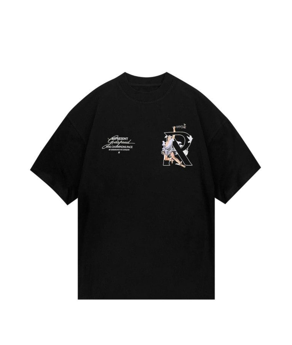 Represent Clo Hermes T-Shirt Jet Black