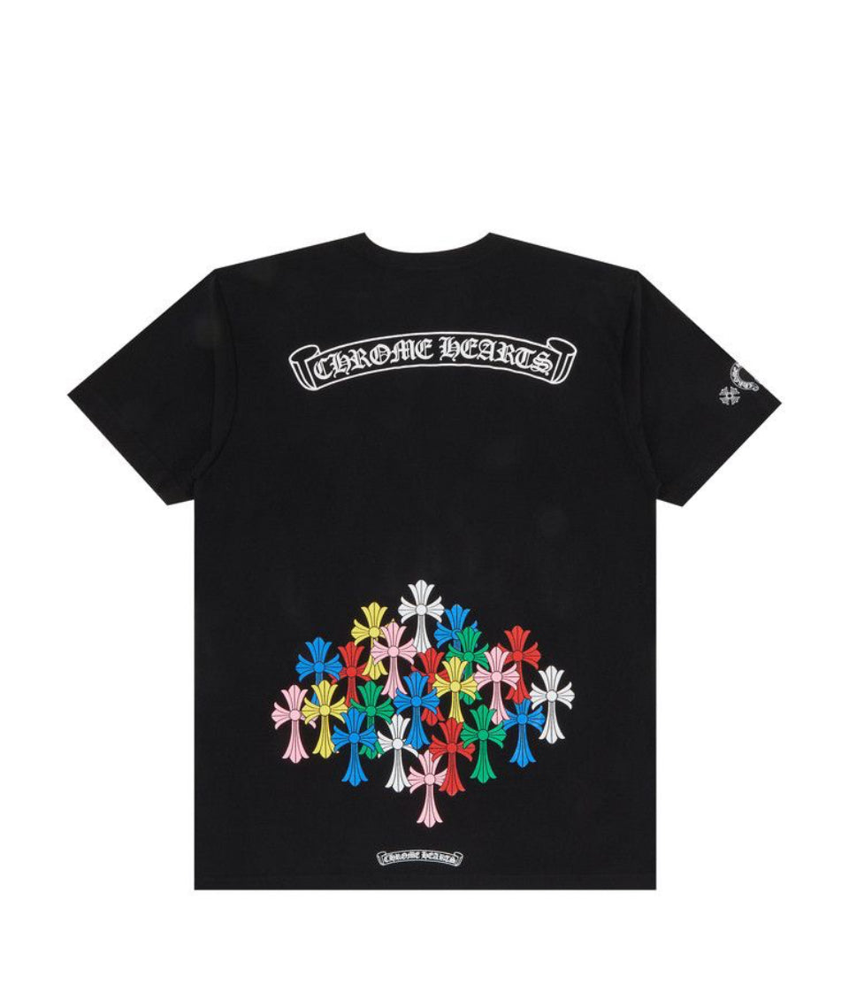 Chrome Hearts Cross T-Shirt Black/Multicolor