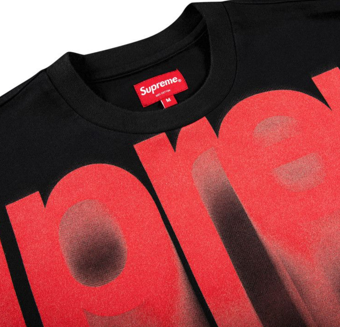 Supreme Bleed Logo Sleeve Top Black