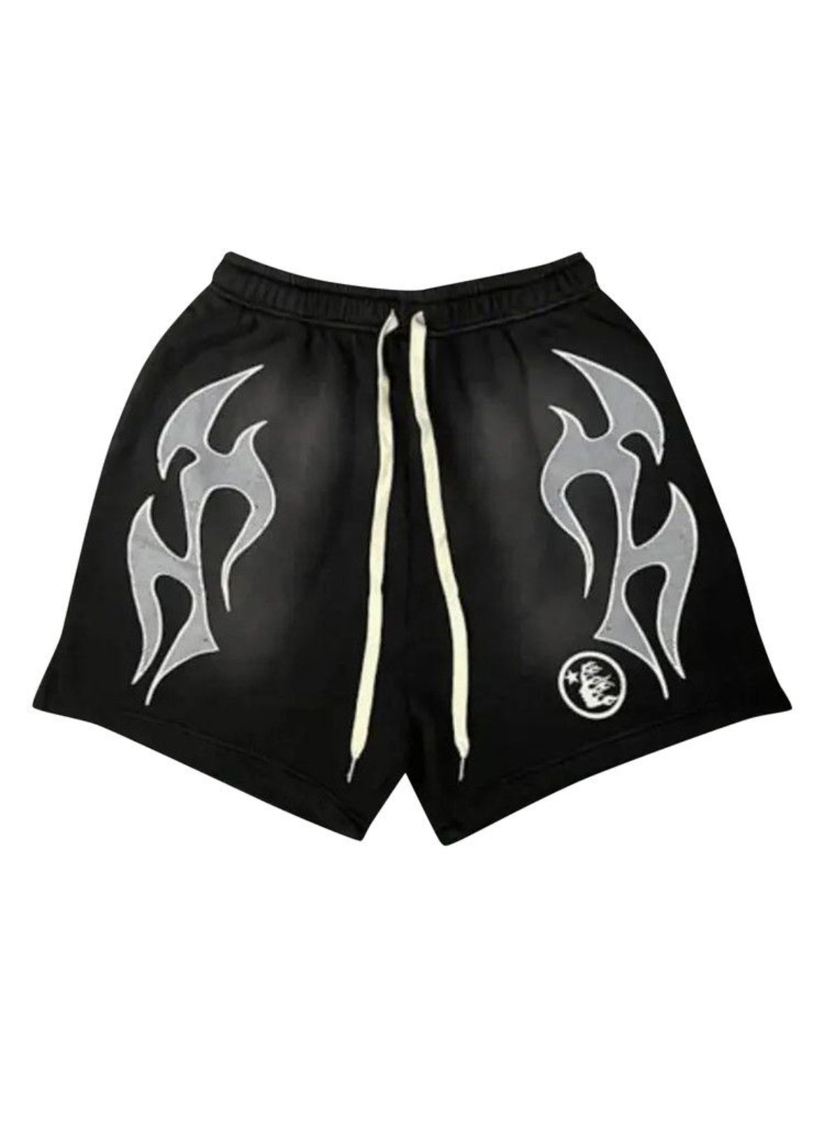 Hellstar Flame Shorts Black/Grey