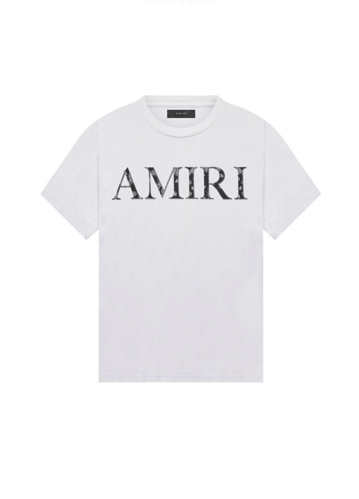AMIRI Bandana Logo Tee White