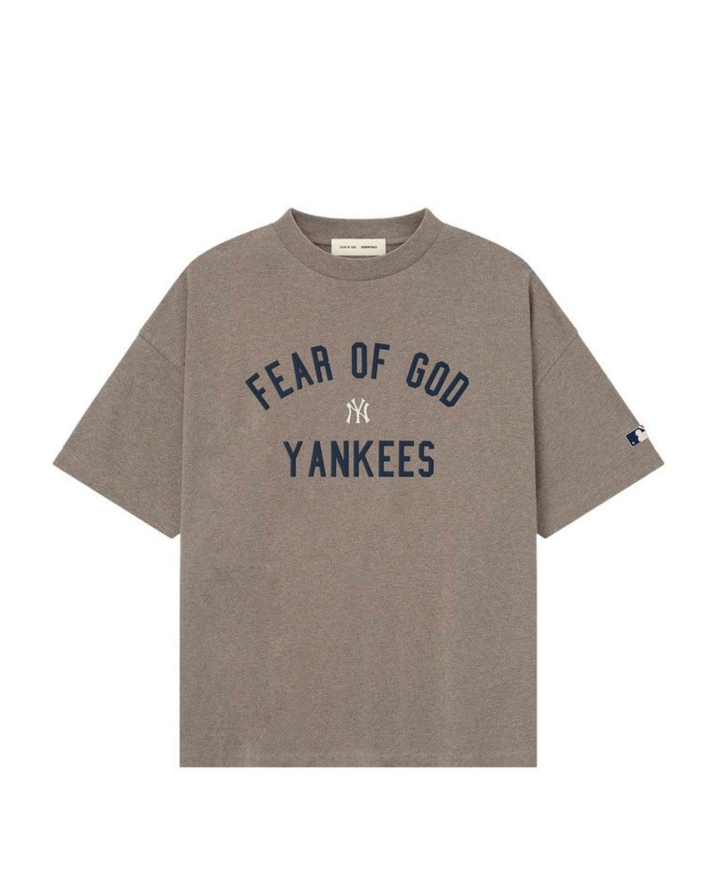 Fear For God Essentials Yankees 90s Tee Homestead Heather