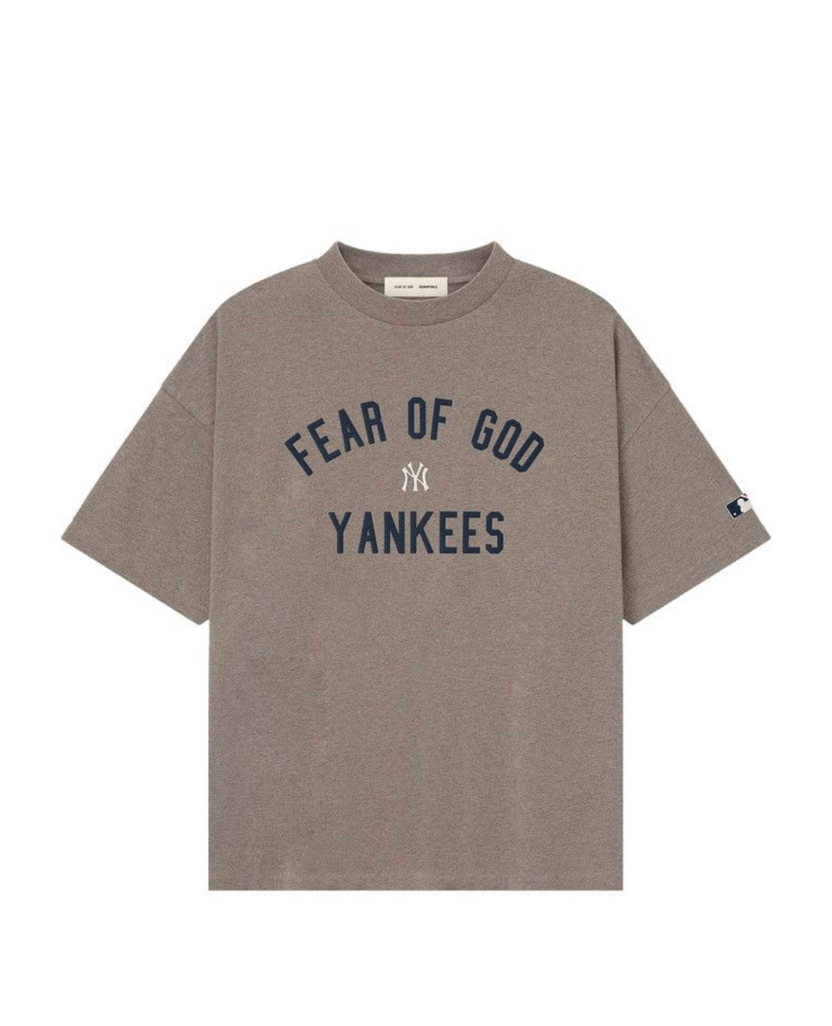 Fear For God Essentials Yankees 90s Tee Homestead Heather