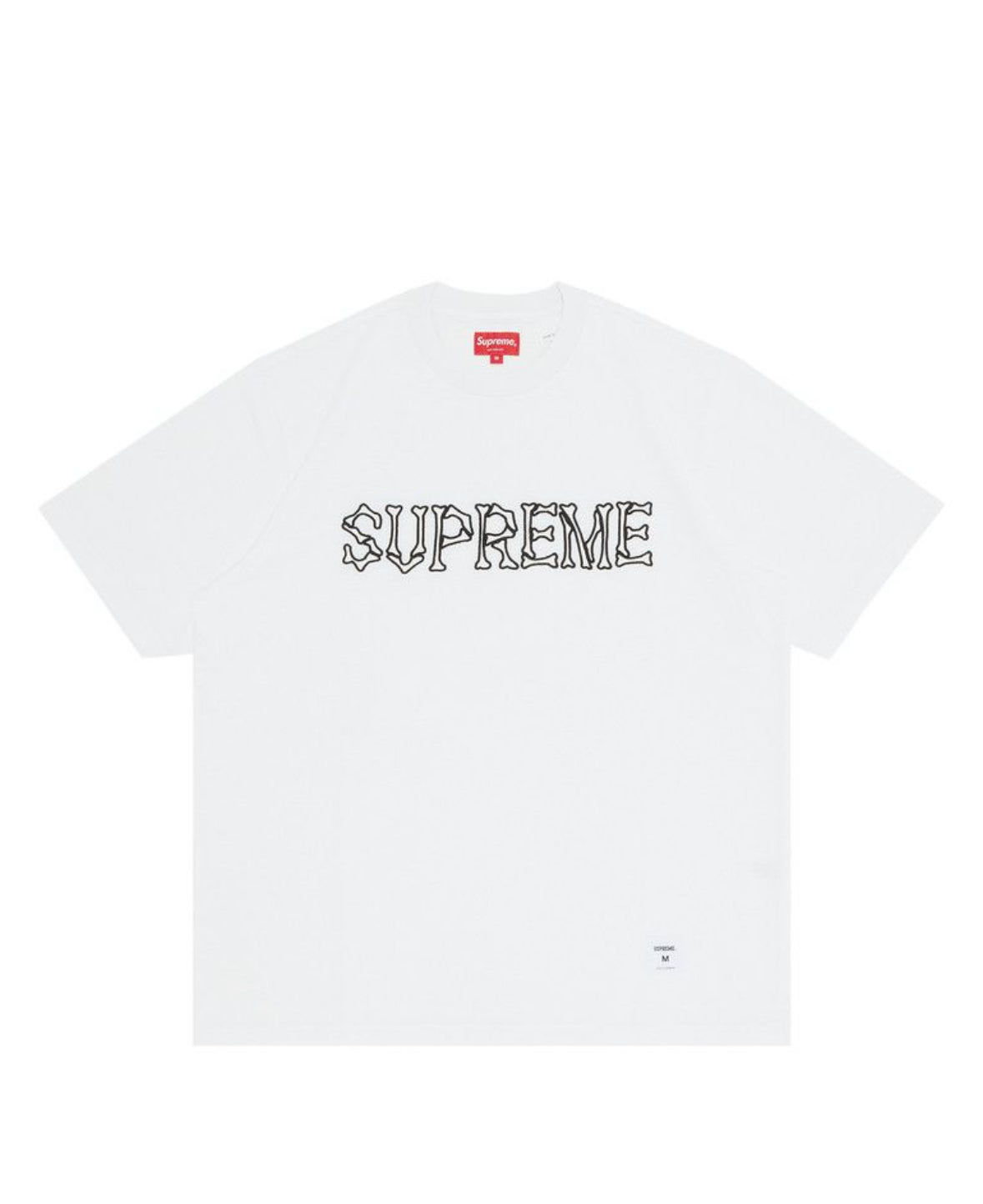 Supreme Bones Short Sleeve Top White