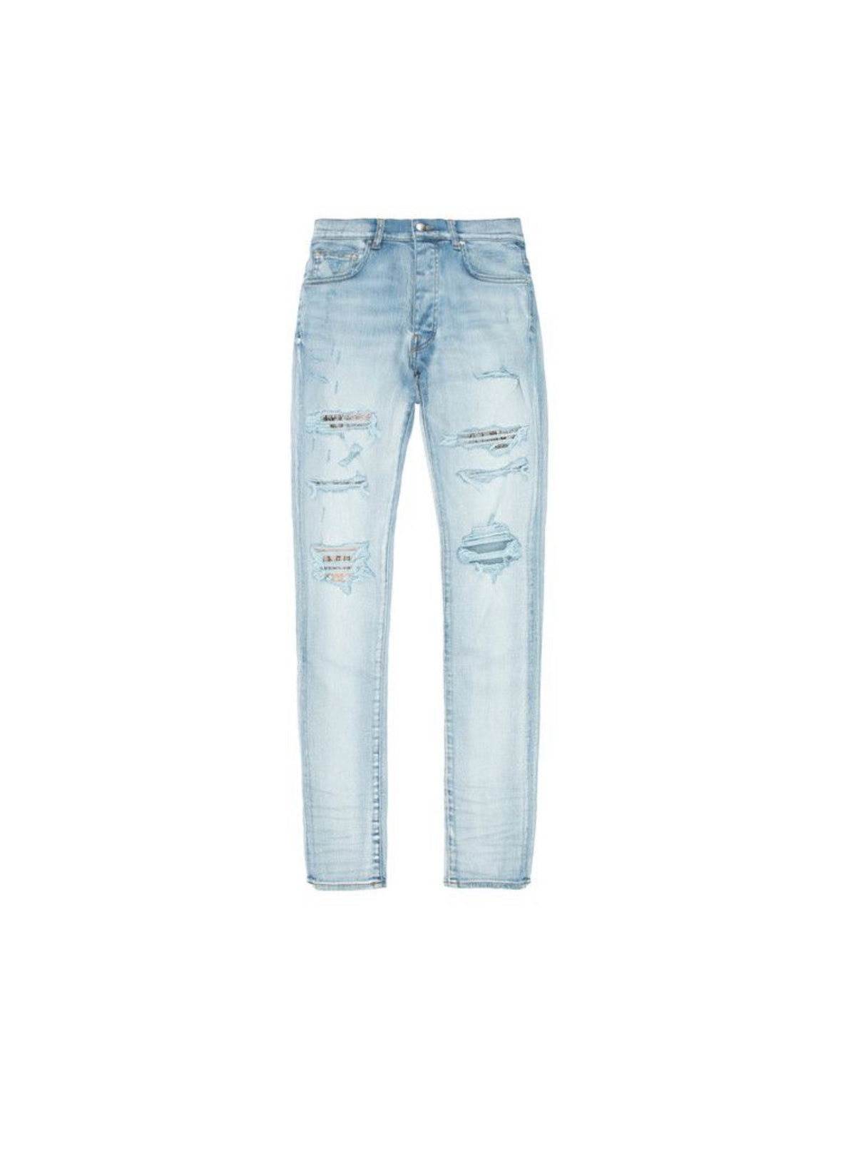 AMIRI Hibiscus Artpatch Jeans Light Índigo