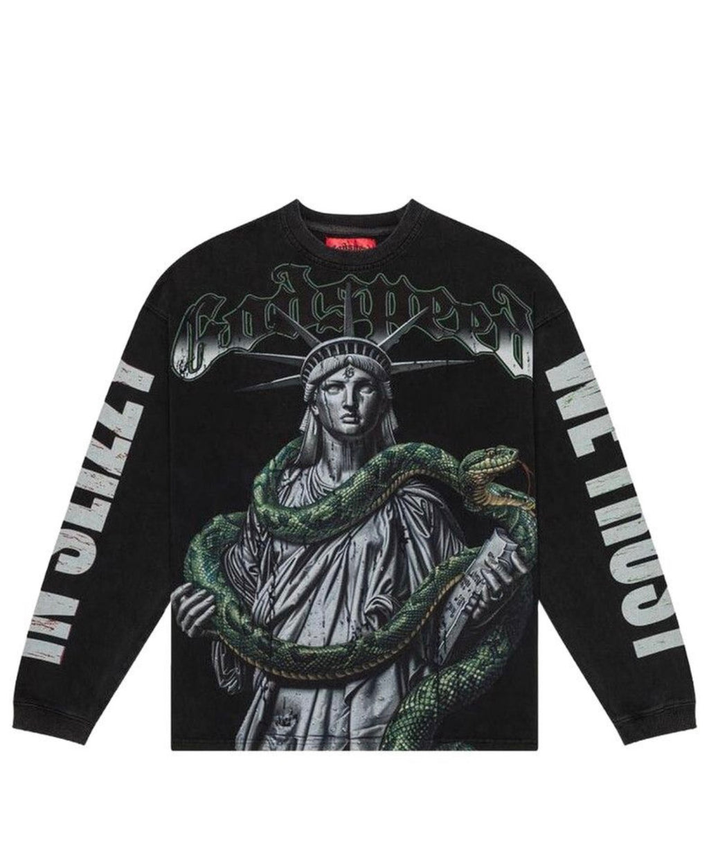 Godspeed Top 5 Slizzy Long Sleeve T-Shirt Black Wash