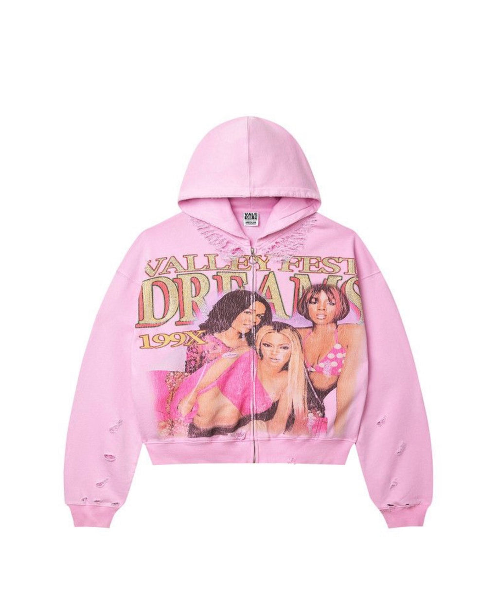 Vale Forever Dreams Zip Up Hoodie Pink