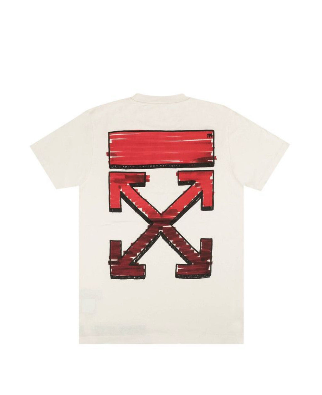 Off-White Marker Slim Tee White/Red