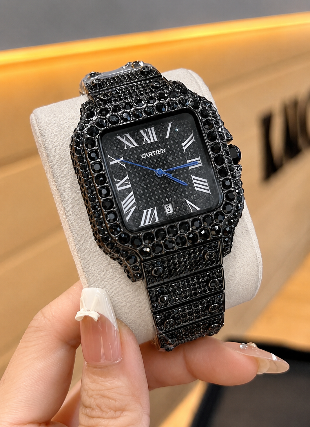 Santos de Cartier Full Diamond 40mm